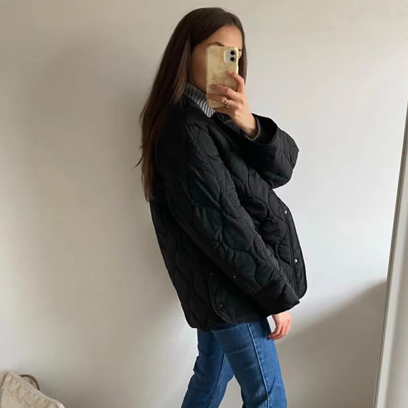 Chaqueta Acolchada Negra