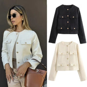 Chaqueta Tweed Botones