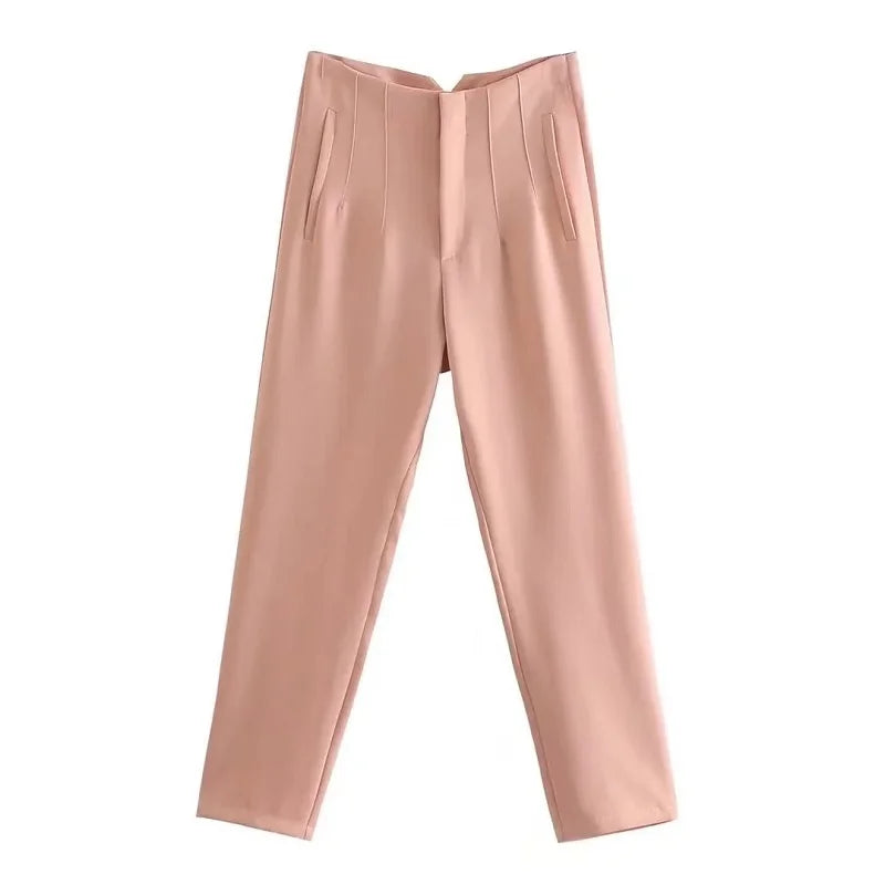 Pantalon Oficina Cintura Alta