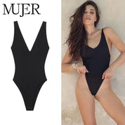 Body con corsé negro