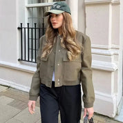Chaqueta Bomber Khaki