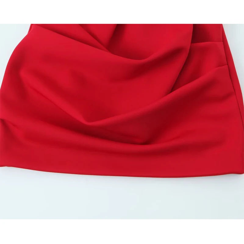 Minifalda Plisada Roja
