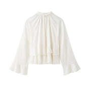 Blusa Volantes Estampada