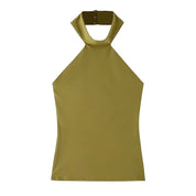 Top Corto Halter Sexy Playa