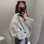 Chaqueta Bomber Cuadros
