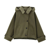 Gabardina Capucha Cortavientos