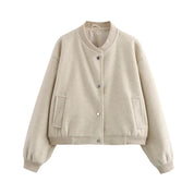 Cazadora Recortada Gris