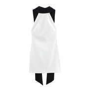 Vestido Blanco Espalda Abierta