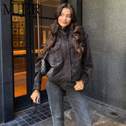 Chaqueta Bomber Ante