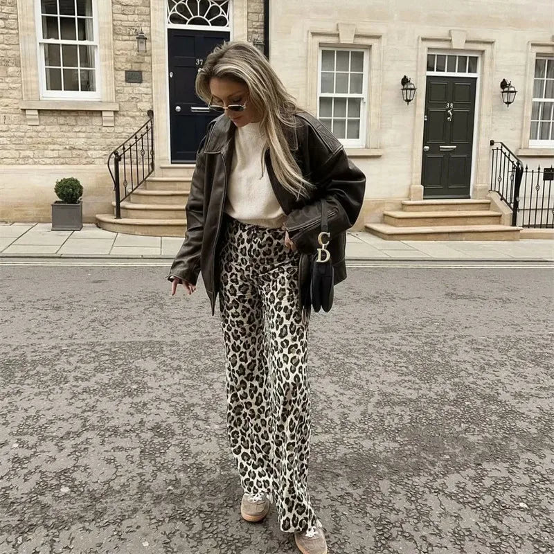 Pantalon Leopardo Y2K