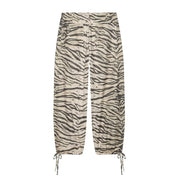 Pantalones anchos con estampado animal