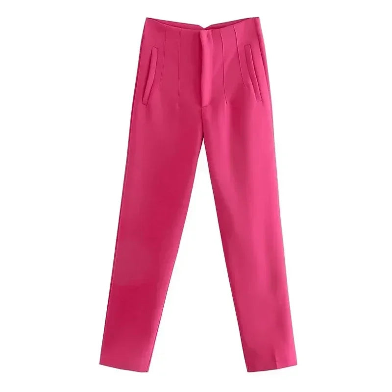Pantalon Cintura Alta Colores