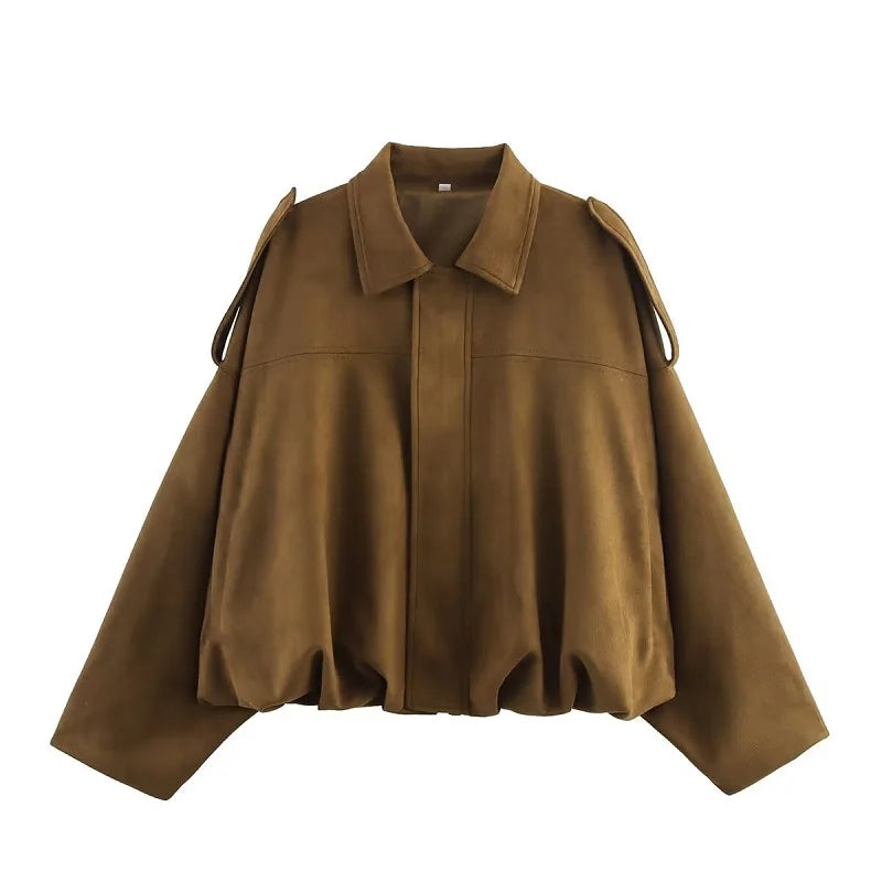 Chaqueta Bomber Gamuza