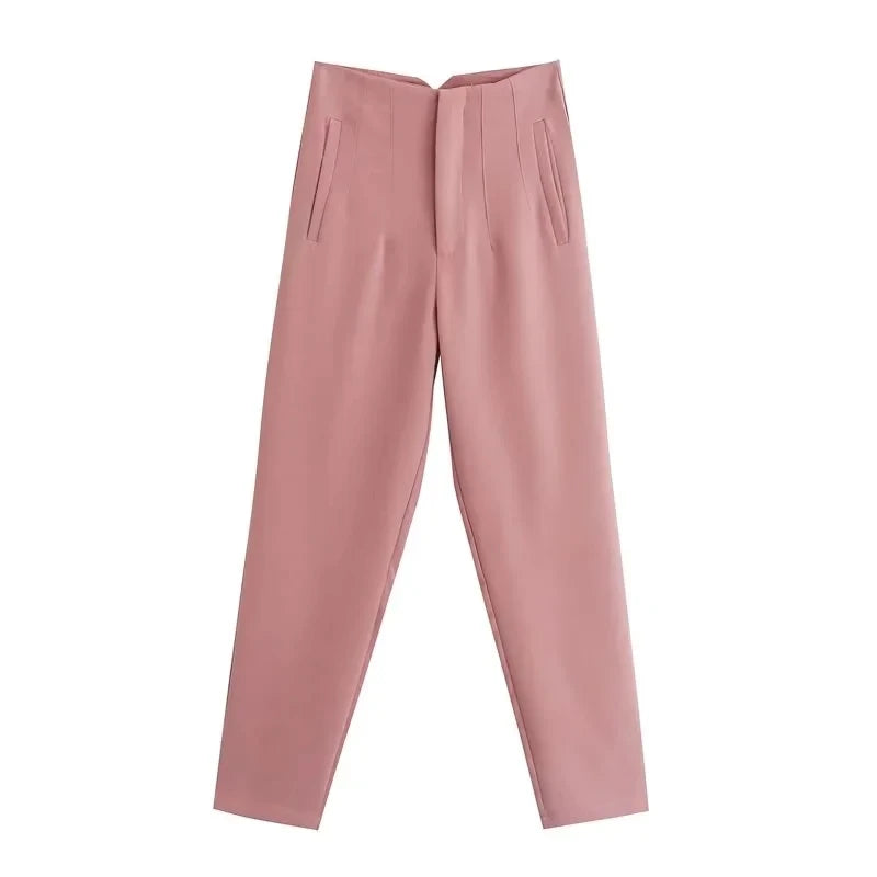Pantalon Oficina Cintura Alta