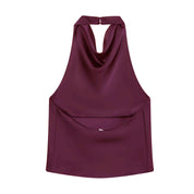 Top Halter Saten