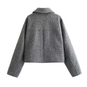 Chaqueta Tweed Corta