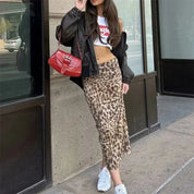 Falda Midi Leopardo