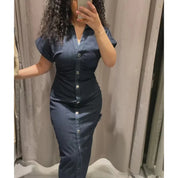 Vestido largo vaquero