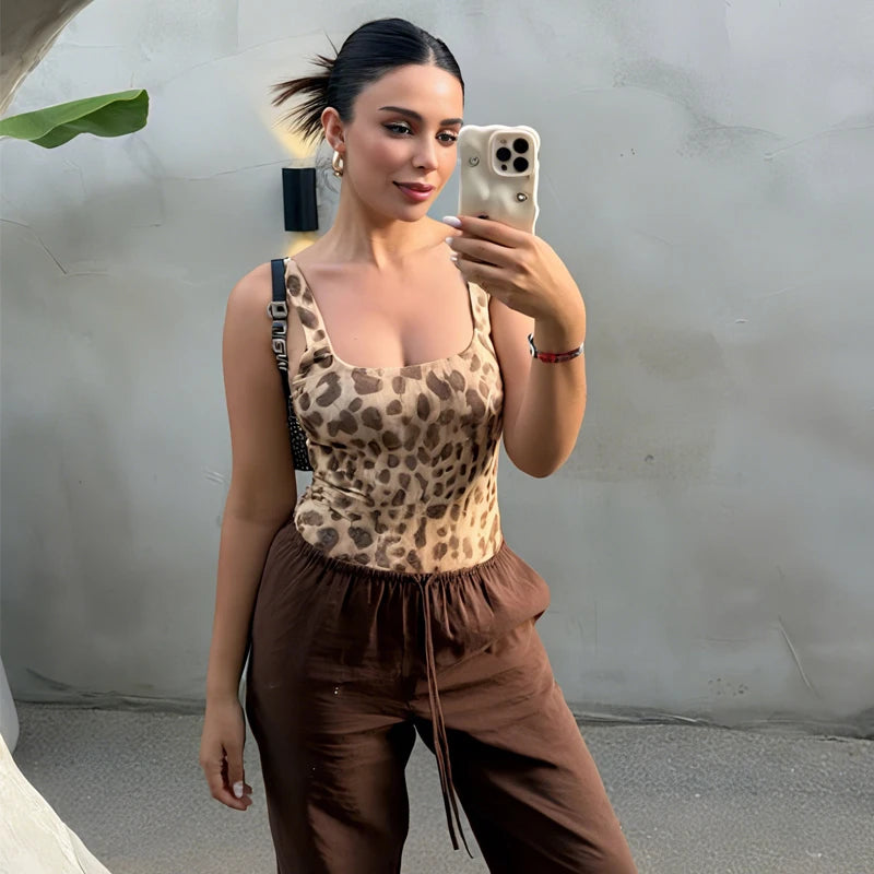 Body Leopardo Ajustado