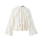 Blusa Volantes Estampada