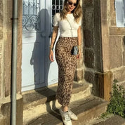 Falda Midi Leopardo