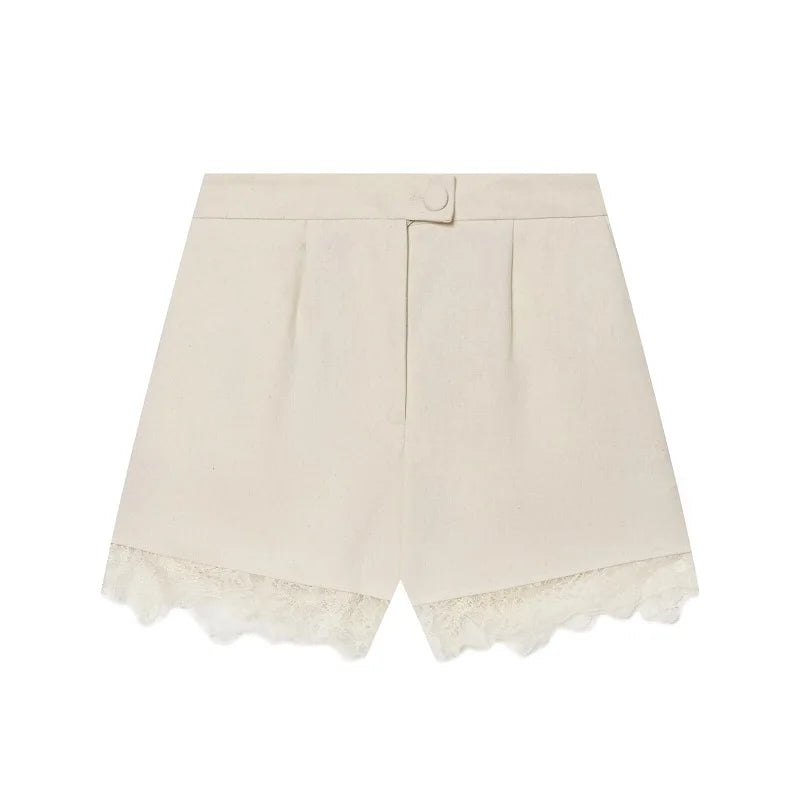 Conjunto de Shorts de Encaje