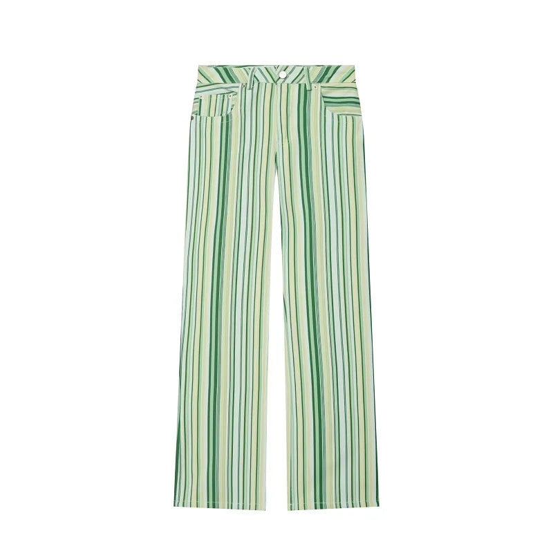 Pantalones Vaqueros a Rayas