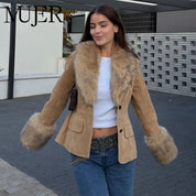 Blazer Gamuza Piel Sintetica