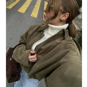 Chaqueta Bomber Gamuza