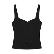 Conjunto Top Corto con Botones y pantalones