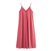 Vestido Slip Largo Rojo