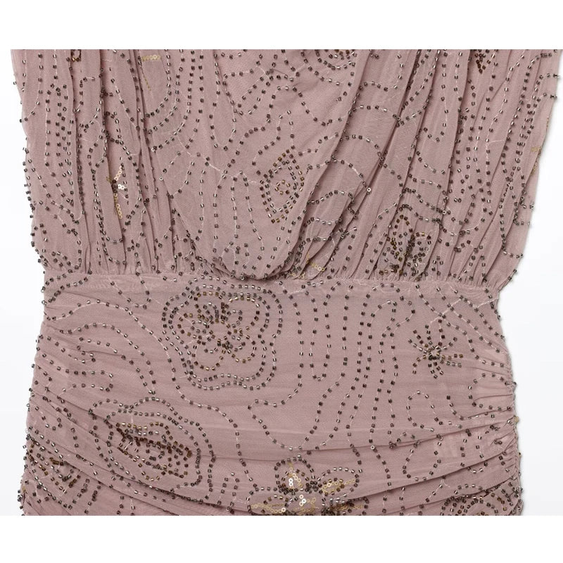 Minivestido de tul con lentejuelas