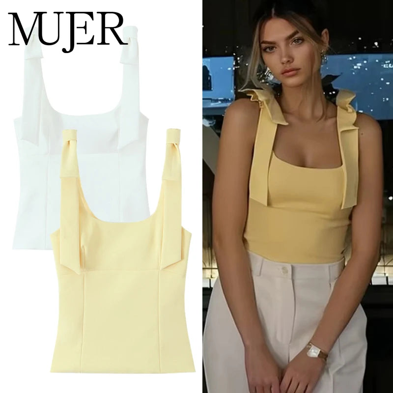 Top Lazo Amarillo