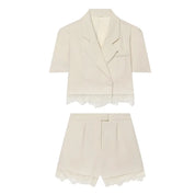 Conjunto de Shorts de Encaje
