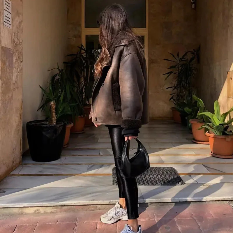 Chaqueta Gruesa Marron