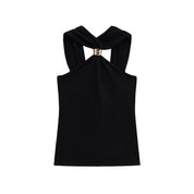 Top Corto Halter Rojo
