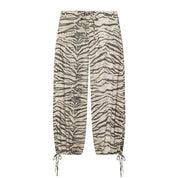 Pantalones anchos con estampado animal