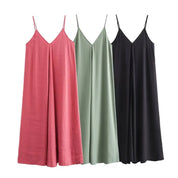 Vestido Slip Largo Rojo