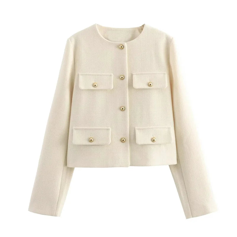 Chaqueta Corta Tweed