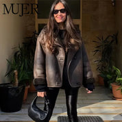 Chaqueta de piel sintética
