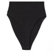 Body con corsé negro