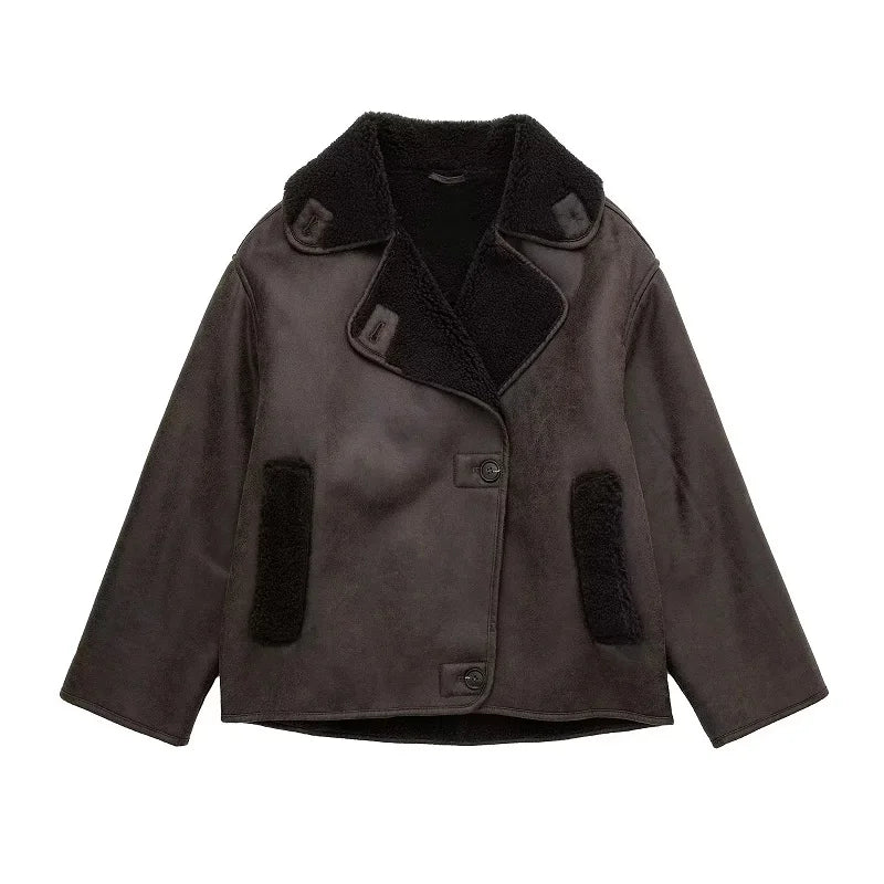 Chaqueta de piel sintética