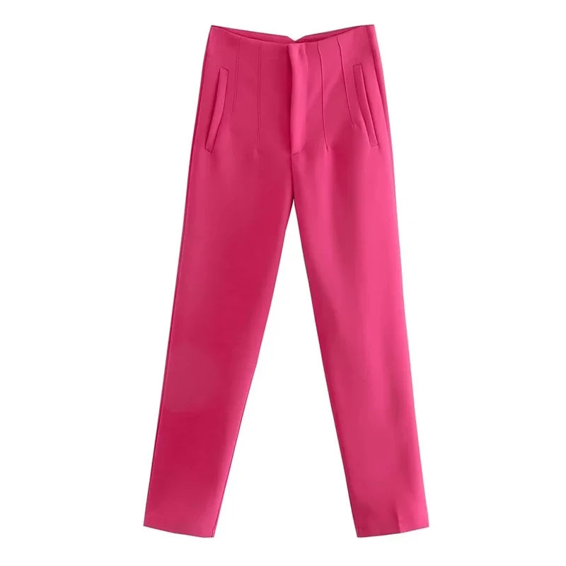 Pantalon Oficina Cintura Alta