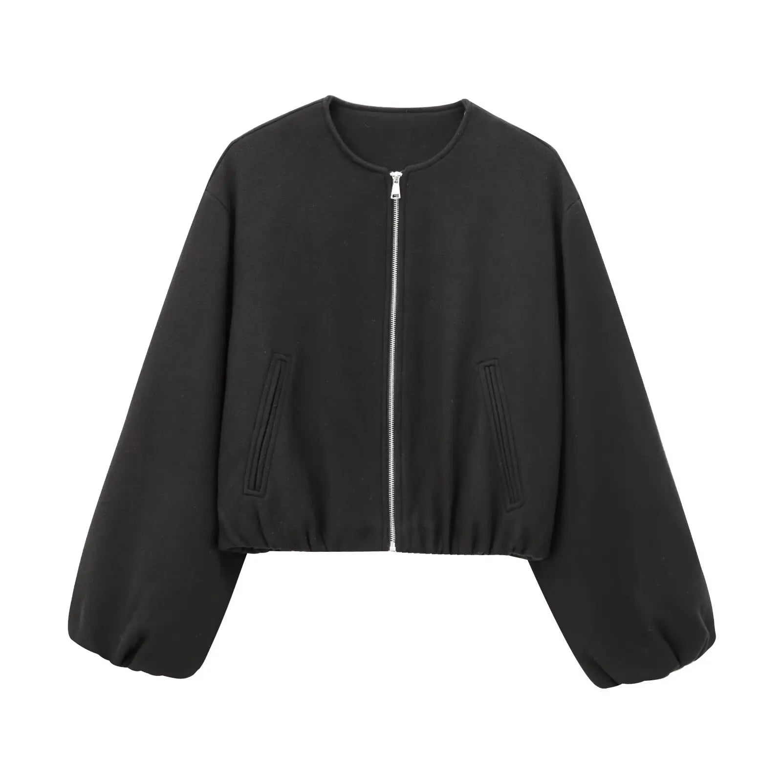 Cazadora Negra Chaqueta