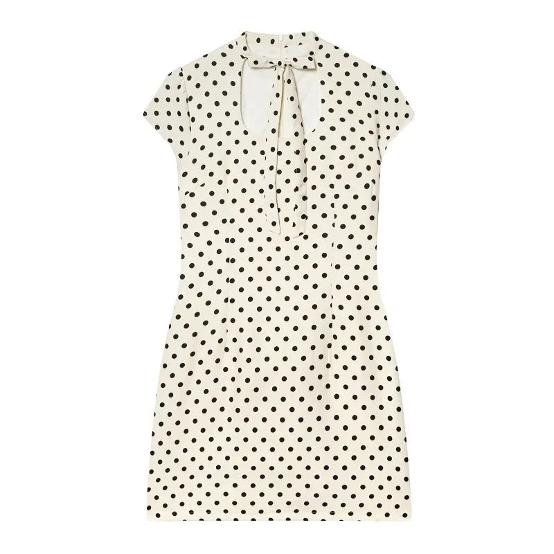 Vestido de Mujer con Estampado de Puntos